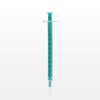 Two-Piece Syringe, Male Luer Slip, Zero Dead Space, Green - C4022 - Qosina Corp.