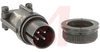 connector,metal circular,str plug w/cable clamp,size 14s,4 #16 solder pin cont - 70143536 - Allied Electronics, Inc.