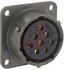 connector,metal circular,box mounting receptacle,size 16,8#16 solder socket cont - 70143449 - Allied Electronics, Inc.
