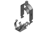 EMC Shield Clamps for C Section Rails C30- with or without Integrated Strain Relief -- 37686