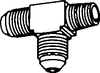 SAE Tube to Pipe Run Tee -- 51-03-02-03 - Image