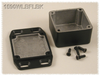 Small Enclosures - Diecast Enclosures - 1590WLBFLBK - Hammond Manufacturing Company Inc.