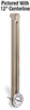 Aluminum Liquid Level Gage with Dial Thermometer, 22” Centerline, Back Mount 1/2