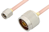 SMA Male to N Male Cable 48 Inch Length Using RG402 Coax, RoHS - PE3887LF-48 - Pasternack