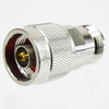 N Male (Plug) to N Female (Jack) Adapter, Nickel Plated Brass Body, 1.5 VSWR - SM4001 - Fairview Microwave Inc.