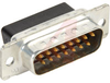 HD-20 Full Metal Shell, 15 position, Plug with grounding indents - 70042610 - Allied Electronics, Inc.