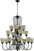 6008-16-95 Large Chandeliers-Glass Shade - 435940 - Capital Lighting, Inc.