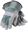PIP 83-6563 Gray/Green/Pink X-Small Split Cowhide Leather Full Fingered Work & General Purpose Gloves - Wing Thumb - Uncoated - 9.2 in Length - 616314-07507 - 616314-07507 - R. S. Hughes Company, Inc.