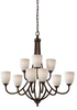 Chandelier - F2585/6+3HTBZ - Generation Brands