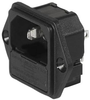 Iec C14 Inlet, 10A, 250V, Solder, Panel; Connector Type Schurter - 32C5279 - Newark, An Avnet Company