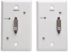 DVI over Cat5/Cat6 Passive Extender Wallplate Kit, Transmitter and Receiver, 1920x1080 60Hz, Up to 100-ft., TAA - B140-1P1-WP-1 - Tripp Lite by Eaton