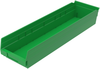 Bin, Shelf Bin 23-5/8 x 6-5/8 x 4, Green - 30164GREEN - Akro-Mils, Inc.