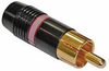 RCA plug,Blk,(sold as pair) Gold pin,Teflon dielectric - CA-BT297 - Visual Sound, Inc.