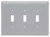 Standard Wall Plate - TPJ3-GRY - Legrand - Pass & Seymour