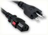 NBR 14136 BRAZIL to IEC-60320-C13 AUTO-LOCK HOME // Power Cords // International Power Cords // Brazil Power Cords - 2550.006AL - Quail Electronics