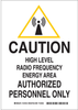 Brady B-401 Polystyrene Rectangle White Radiation Hazard Sign - 10 in Width x 14 in Height - 124185 - 754473-79949 - R. S. Hughes Company, Inc.