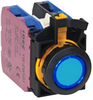 Switch, Pushbutton, Illuminated, 4Pst, 10A, 240V, Blue; Product Range Idec - 19X1190 - Newark, An Avnet Company