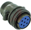 connector,metal circ,str plug,cl b,size14s,3 #16 solder socket cont,olive drab - 70108974 - Allied Electronics, Inc.