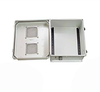 14x12x07 Fiberglass Reinf Polyester FRP Weatherproof Outdoor IP24 NEMA 3R Enclosure, Modified Base DIN -- TEF141207-00VDR