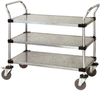 Utility Cart, 3 Solid Shelves/galvanized; Height Quantum Storage - 42AC6346 - Newark, An Avnet Company