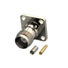 TNC (F) 4 Hole Panel Mount Connector for RG178 Cable - ET-TFS-4H-3 - Eteily Technologies India Pvt. Ltd.