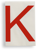 ToughStripe Die-Cut Red Letter K - 121753 - Brady Corporation