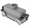 Insulated, Rectangular Hood, size 104.27, Double Latch with gasket, Top PG21 cable entry - CMV-16G - Mencom Corporation
