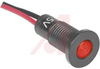 Indicator,Pnl-Mnt;LED, T-1-3/4, Front Flush Mount, 5 Volt, Red, Water Resistant - 70015626 - Allied Electronics, Inc.