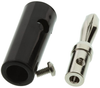 Banana Plug, Screw, Black; Gender Keystone - 94F4373 - Newark, An Avnet Company