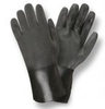 Black PVC Double Dip Supported Gloves (1 Dozen) -- 5112SI - Image