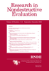 Research in Nondestructive Evaluation (RNDE) Vol. 31, No. 5/6 - A1000 - American Society for Nondestructive Testing (ASNT)