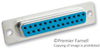 D Sub Connector, Standard, 25 Position, Socket; No. Of Contacts L-Com - 10M8533 - Newark, An Avnet Company