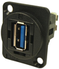Usb Adapter, 3.0 Type A-Type A, Rcpt; Usb Connector Convert From Cliff Electronic Components - 54Y2155 - Newark, An Avnet Company