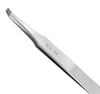 Excelta Three Star Utility Tweezers 12A-SA - Stainless Steel Offset Flat Tipped Tip - 0.06 in Tip Width - 4 3/4 in Length - 0.01 in Thick - EXCELTA 12A-SA - R. S. Hughes Company, Inc.