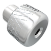 Captive Nut, 4-40 Thread, Thru Hole, Steel Ferrule, Aluminum Knob, Bright -- N7-52-10 - Image