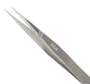 Excelta Three Star Utility Tweezers 53C-SA - Stainless Steel Straight Very Fine Tip - 0.01 in Tip Width - 4 1/4 in Length - 0.01 in Thick - EXCELTA 53C-SA - R. S. Hughes Company, Inc.