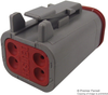 Plug Housing, 4Pos, Pa Gf, Grey; Product Range Deutsch Te Connectivity - 84Y5803 - Newark, An Avnet Company