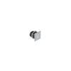 Point Coat Hook, Square Housing, Satin Flange, Chrome Hook - MP-07-212-21 - Southco