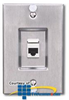 Siemon MAX Series Stainless Steel Wall Phone Faceplate.. - MX-WP-K5-SS - TelephoneStuff.com