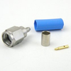 SMA Male (Plug) Connector For RG316DS Cable, Crimp/Solder, Passivated Stainless Steel Body, Length 0.64 In - SC7065 - Fairview Microwave Inc.