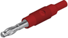 Conn, Banana, Plug, 6A, Solder, Red; Gender Hirschmann Test And Measurement - 71AC1633 - Newark, An Avnet Company