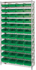 Open Wire Shelving, 12Shelves, 44Bin/grn; Shelving Unit Type Quantum Storage - 44AC8081 - Newark, An Avnet Company