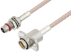 Slide-On BMA Plug Bulkhead to Slide-On BMA Jack 2 Hole Flange Cable 60 Inch Length Using RG316 Coax - PE3C4939-60 - Pasternack