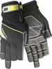 Red Steer Ironskin 167 Black Large Neoprene/Spandex/Synthetic Leather Fingerless Work & General Purpose Gloves - PVC Palm Only Coating - 046065-01673 - 046065-01673 - R. S. Hughes Company, Inc.