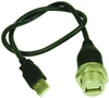 Usb Cable, Shielded Waterproof, 0.5M, Black; Connector A L-Com - 23T9673 - Newark, An Avnet Company