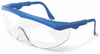 Crews Tomahawk Safety Glasses with Blue Frame and Clear Lens - TK120 - Safety Glasses USA