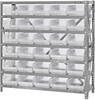 Open Shelving, 7Shelves, 30Bins, Clear; Shelving Unit Type Quantum Storage - 42AC8699 - Newark, An Avnet Company