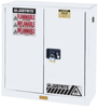 Justrite Sure-Grip EX 30 gal White Hazardous Material Storage Cabinet - 43 in Width - 44 in Height - Floor Standing - 697841-11335 - 697841-11335 - R. S. Hughes Company, Inc.