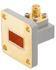 WR-62 to SMA Female Waveguide to Coax Adapter UBR140 with 11.9 GHz to 18 GHz in Brass - FMWCA1098 - Fairview Microwave Inc.