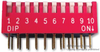Dip Sw, 10Pos, Spst-No, Piano Key Rohs Compliant Multicomp Pro - 57AC7055 - Newark, An Avnet Company